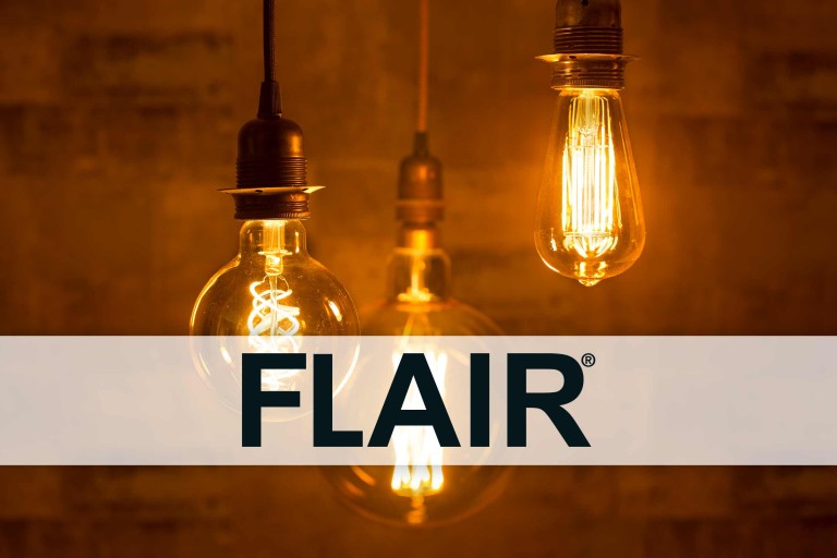 FLAIR - Marca pentru becuri și corpuri de iluminat