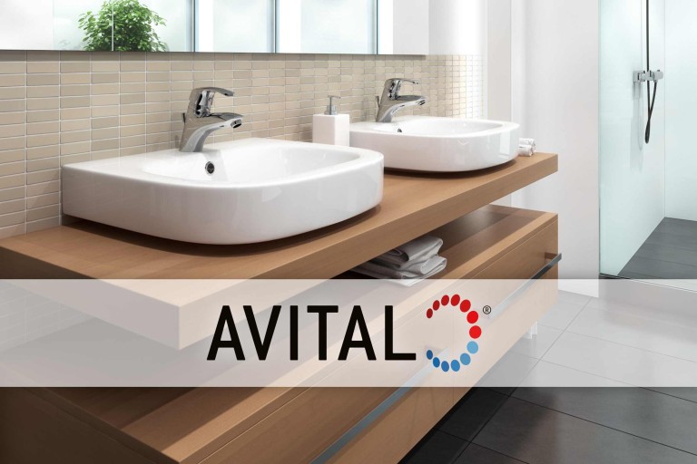 AVITAL - Marca pentru baterii pentru chiuvete și lavoare & capete de duș