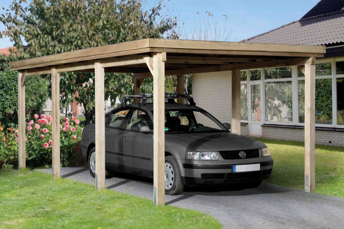 Carporturi si garaje din lemn 