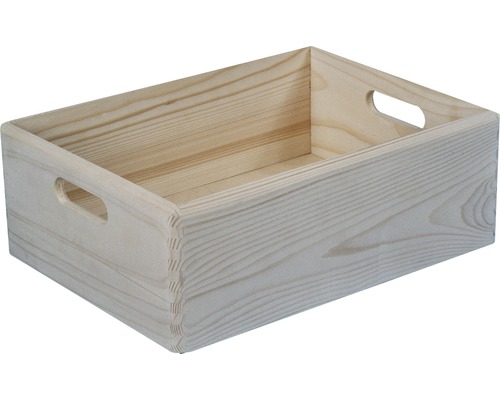 Cutie lemn cu mânere 400x300x140 mm