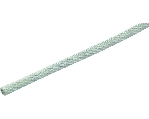 Cablu șufă oțel zincat Pösamo Ø3-5 mm, inel 10m, cu manșon de plastic