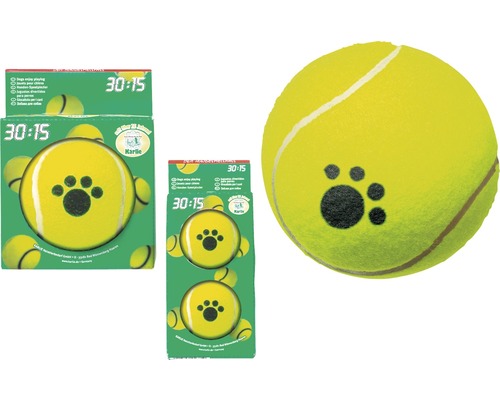Jucărie pentru câini, minge tenis, 6 cm, set 2 buc.