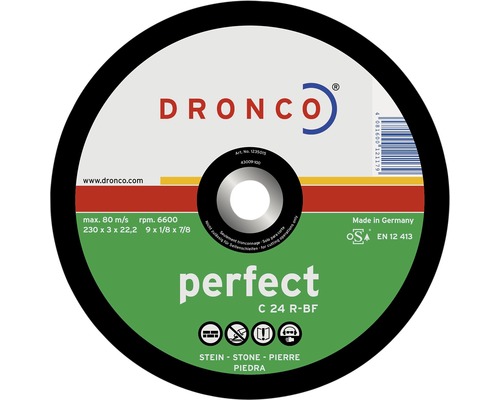 Disc debitare piatră Dronco Perfect Ø115x3x22,23 mm-0