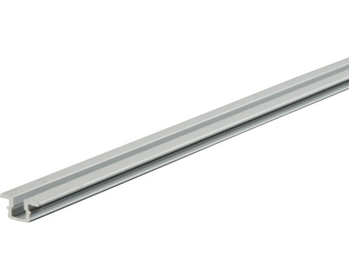 Profil simplu de rulare & ghidaj Hettich SlideLine 1plus 2m pentru uși glisante, aluminiu