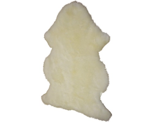 Covor blană oaie naturală albă 90x60 cm-0