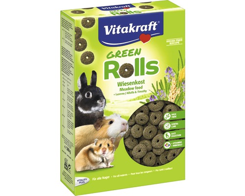 Hrană pentru rozătoare, Vitakraft Green Rolls, 500 g