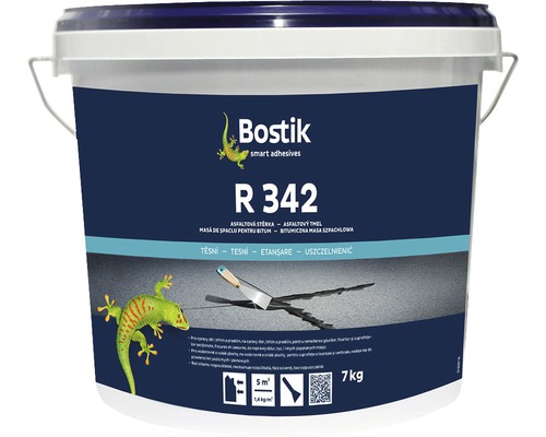 Masă de șpaclu Bostik R342 pe bază de bitum pentru hidroizolarea și repararea acoperișului 7 kg