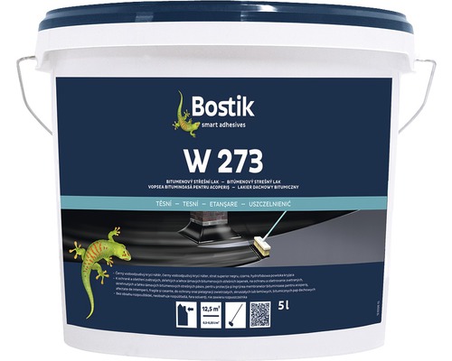 Vopsea Bostik W273 pentru acoperiș cu bitum 5 litri