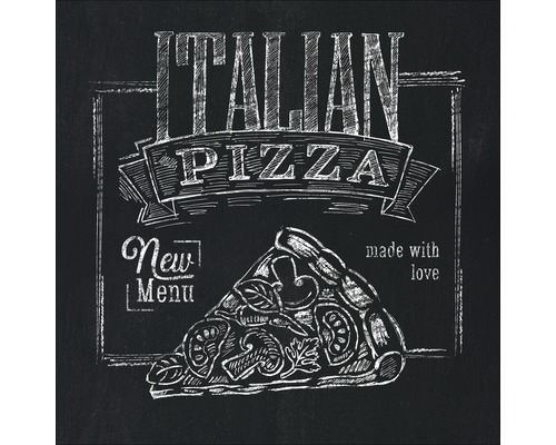Tablou sticlă Italian Pizza 50x50 cm-0