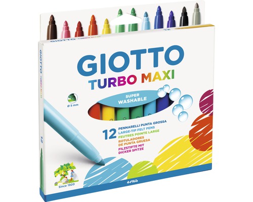 Set 12 carioci Turbo Maxi Giotto