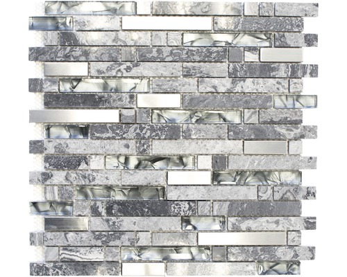 bandage Precipice Changes from Mozaic sticlă-piatră naturală XCM MV778 mix gri 30x30 cm - HORNBACH România