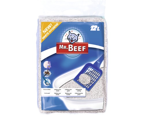 Nisip pentru litieră pisici MR. BEEF White Hygiene 12 l-0