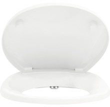 Capac WC cu funcție de bideu form & style, închidere lentă, alb, 47,3x37 cm-thumb-3