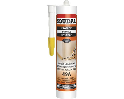 Adeziv de montaj universal SOUDAL 49A 310 ml pe bază de cauciuc stirenic