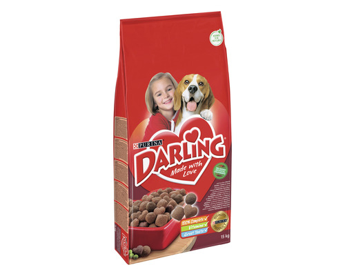 Hrană uscată pentru câini PURINA Darling vită și legume 15 kg