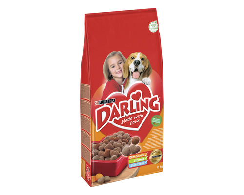 Hrană uscată pentru câini PURINA Darling cu pui și legume 15 kg-0