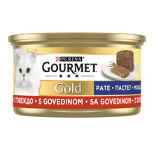 Hrană umedă pentru pisici PURINA Gourmet Gold Mousse cu vită 85 g-thumb-0