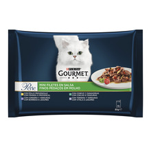 Hrană umedă pentru pisici PURINA Gourmet Perle cu carne și legume în sos 4x85 g-thumb-0