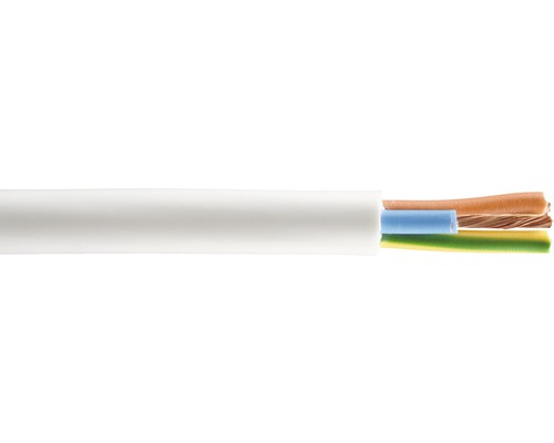 Cablu MYYM (H05VV-F) 3x2,5 mm² alb, inel 25m