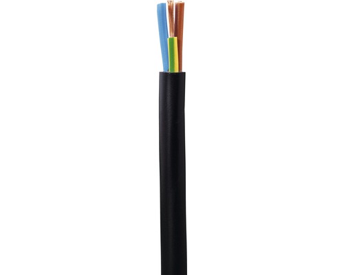 Cablu MYYM (H05VV-F) 3x1 mm² negru, inel 100m-0