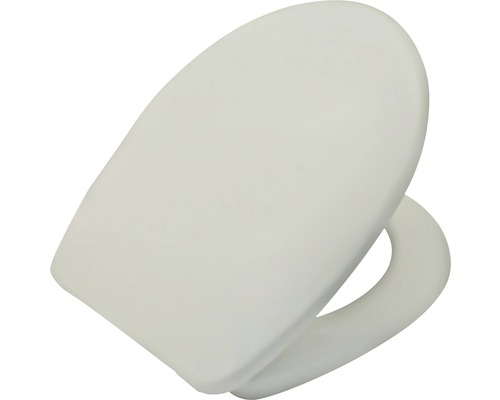 Capac WC form & style Bacan duroplast, închidere lentă, alb 44,7x37,5 cm