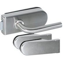 Set de feronerie Pertura pentru uși de sticlă aluminiu eloxat-thumb-0