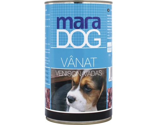 Hrană umedă pentru câini Maradog cu vânat, 1.25 kg