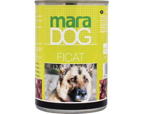 Hrană umedă pentru câini Maradog cu ficat, 415 g