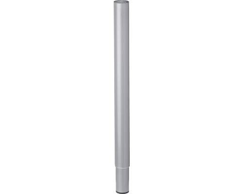 Picior masă rotund Tarrox Ø50x600-900 mm, înălțime reglabilă, argintiu
