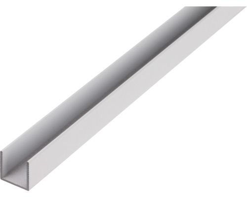 Profil aluminiu tip U Alberts 25x25x25x2 mm, lungime 2,6m