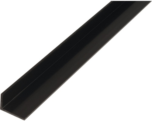 Cornier plastic Alberts 40x10x2 mm, lungime 2,6m, negru