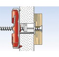 Dibluri universale multifuncționale cu șurub Fischer DuoTec Ø10x50 mm, 2 bucăți, pentru perete fals sau zidărie