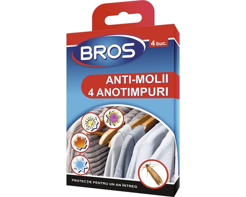 Tablete Bros anti-molii, 4 buc