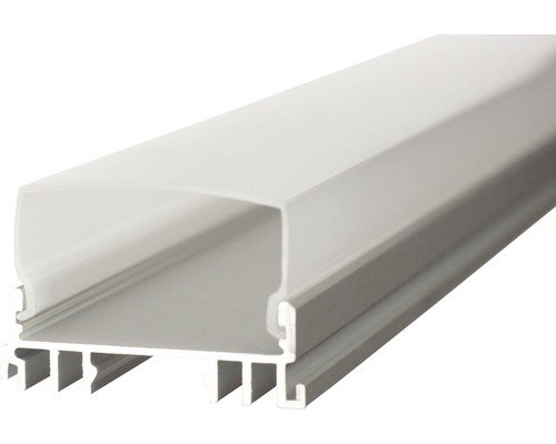 Profil aluminiu LSS-RSP 1m pentru benzi LED, incl. capace și abajur difuzor