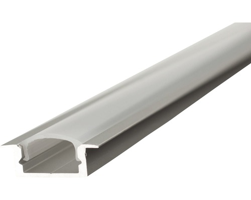 Profil aluminiu LPV7 2m pentru benzi LED, incl. capace și abajur difuzor