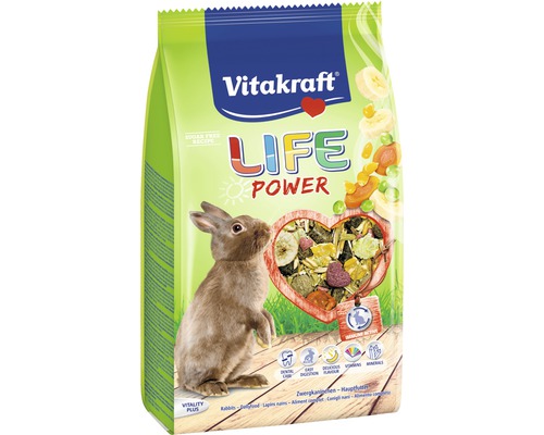 Hrană pentru iepuri pitici Vitakraft Life Power 600 g