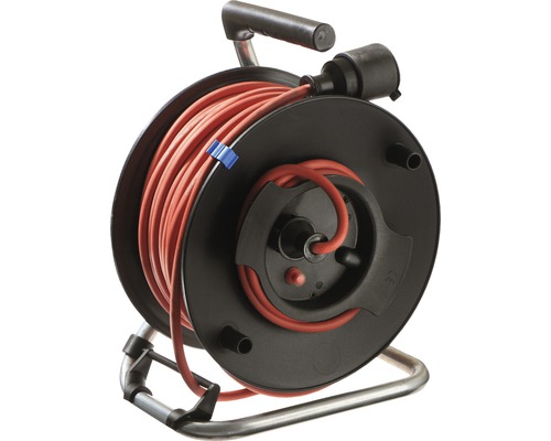 Prelungitor electric pe tambur de plastic 25m cablu PVC 3x1,5 mm²