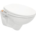 Capac WC cu funcție de bideu form & style, închidere lentă, alb, 47,3x37 cm