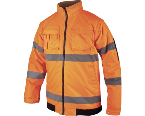 Jachetă de semnalizare Ardon Howard Reflex din poliester portocaliu reflectorizant, mărime L