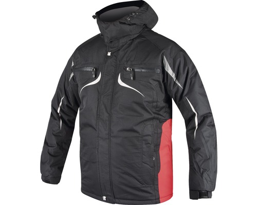 Jachetă de lucru Ardon Philip Winter din căptușeală matlasată + poliester negru/roșu, mărimea L-0