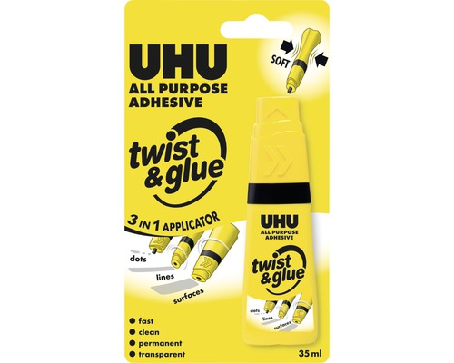 Adeziv universal UHU Twist&Glue 35 ml