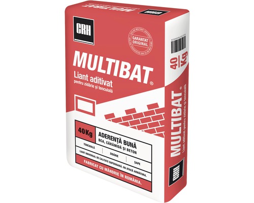 Liant aditivat CRH Multibat pentru tencuiala si zidarie 40 kg