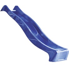 Tobogan pentru copii curbat din plastic 290 cm albastru-thumb-0