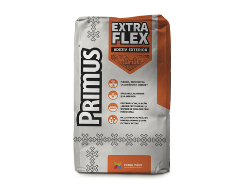 Adeziv flexibil Primus Extraflex pentru placări exterioare 25 kg