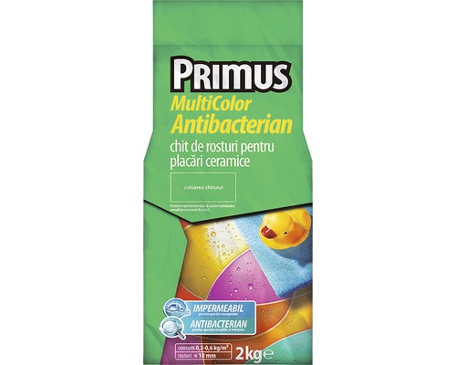 Chit pentru rosturi Primus Multicolor antibacterian B25 Caviar 2 kg-0