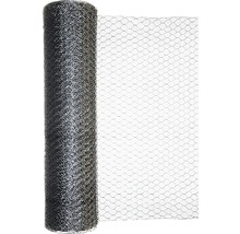 Plasă gard zincată hexagonală Kaiserthal 0,7 mm 0,5x10 m argintiu-thumb-0