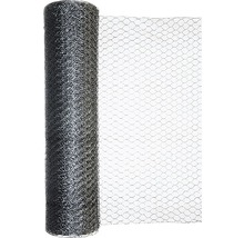 Plasă gard zincată hexagonală Kaiserthal 0,8 mm 0,5x10 m, argintiu-thumb-0