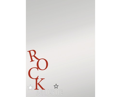 Oglindă serigrafiată Rock Music 50x70 cm