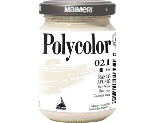 Culoare vinilică Polycolor 021 Ivory White 140 ml-0