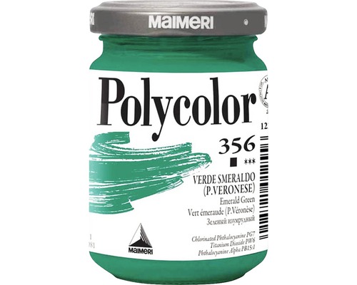 Culoare vinilică Polycolor 356 Emerald Green 140 ml-0